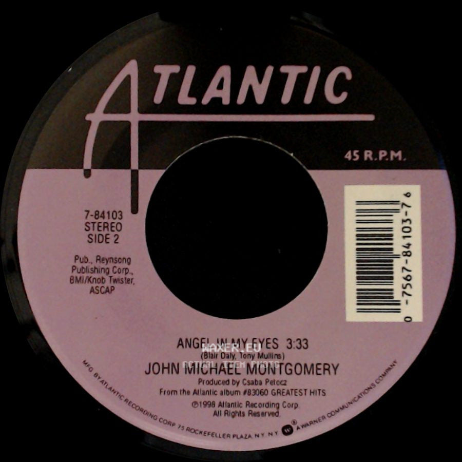 John Michael Montgomery - Love Working On You / Angel In My Eyes side B