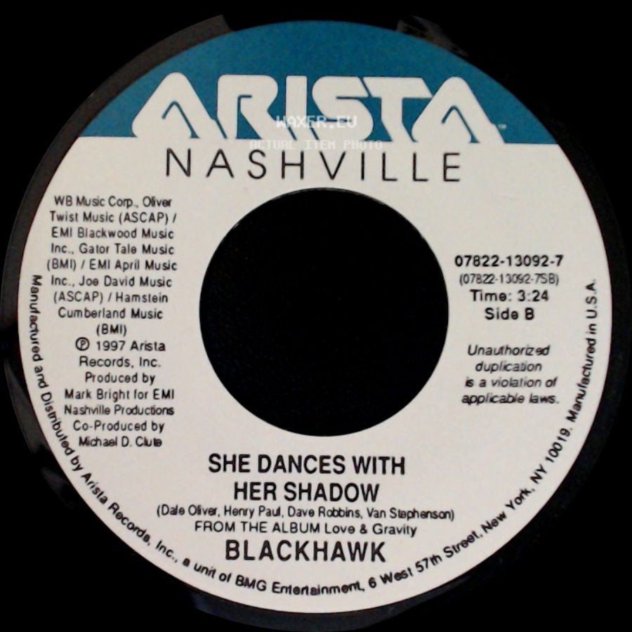 Blackhawk - Hole In My Heart / She Dances With Her Shadow side B