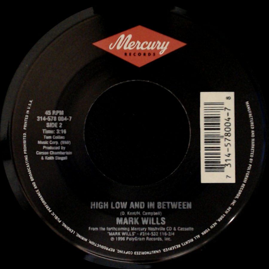 Mark Wills - Jacob's Ladder / High Low And In Between side B