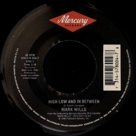 Mark Wills - Jacob's Ladder / High Low And In Between side B