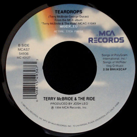 Terry Mcbride & The Ride - High Hopes And Empty Pockets / Teardrops side B