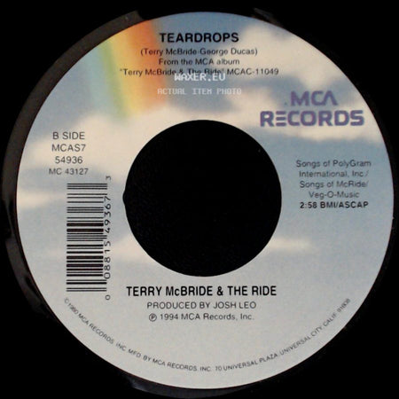 Terry Mcbride & The Ride - High Hopes And Empty Pockets / Teardrops side B