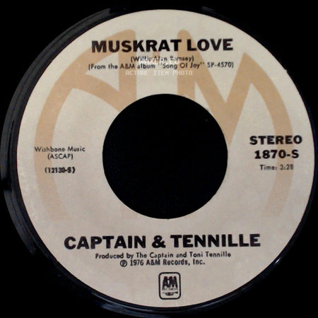 Captain & Tennille - Honey Come Love Me / Muskrat Love side B