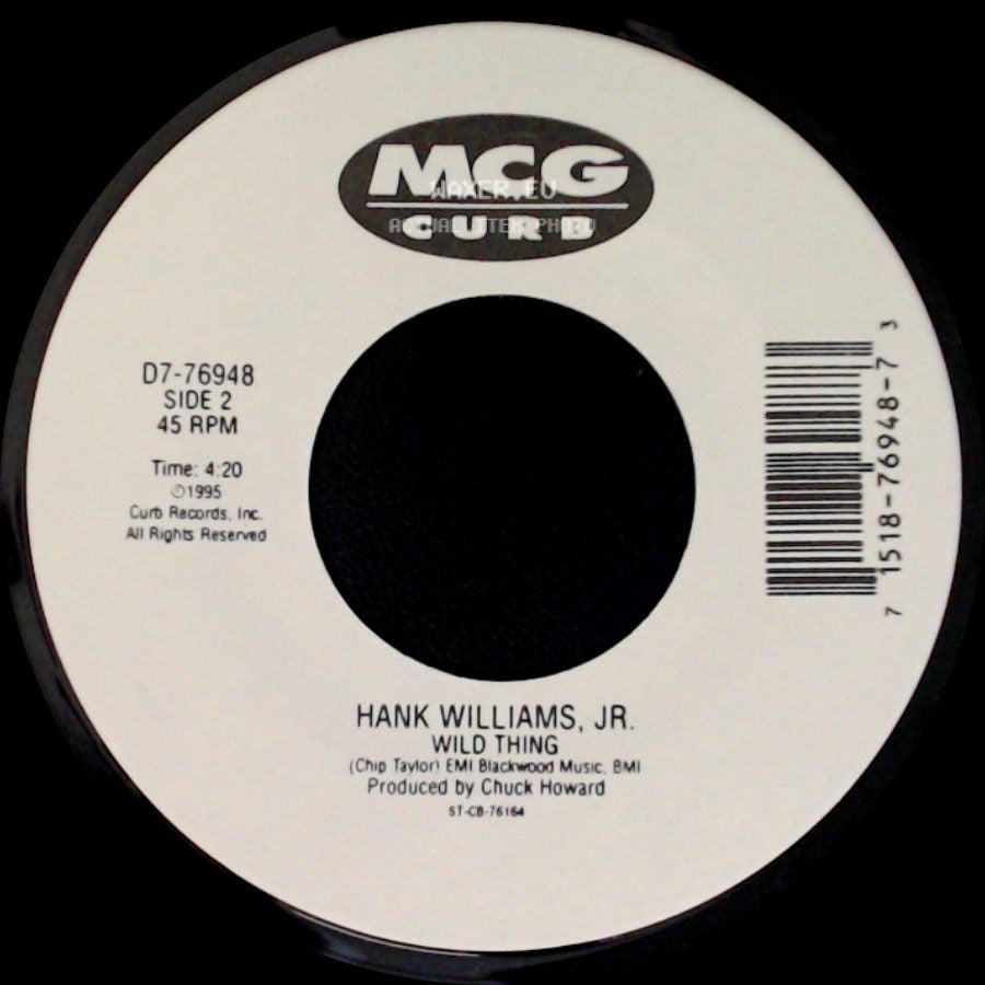 Hank Williams, Jr. - Hog Wild / Wild Thing side B