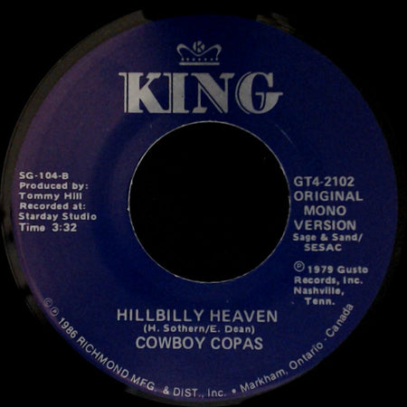 Cowboy Copas - Hillbilly Heaven / Filipino Baby side A