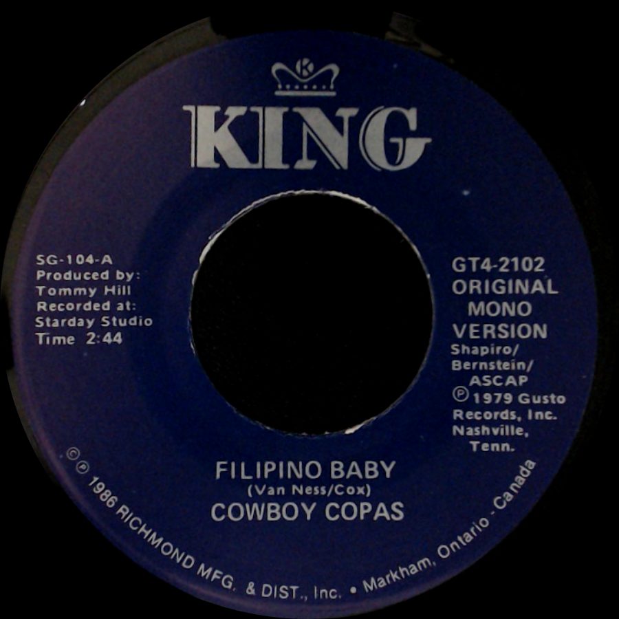 Cowboy Copas - Hillbilly Heaven / Filipino Baby side B