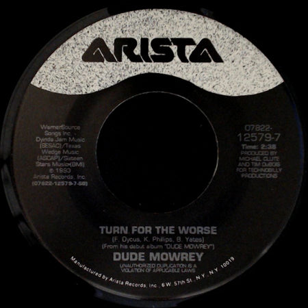 Dude Mowrey - Turn For The Worse / Hold On, Elroy side A