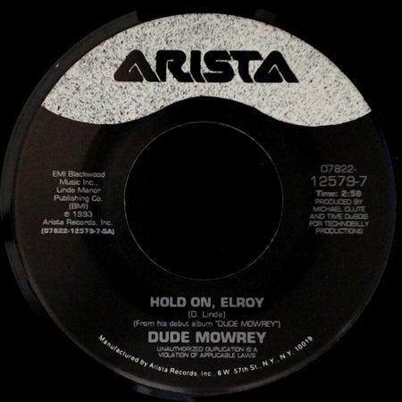 Dude Mowrey - Turn For The Worse / Hold On, Elroy side B