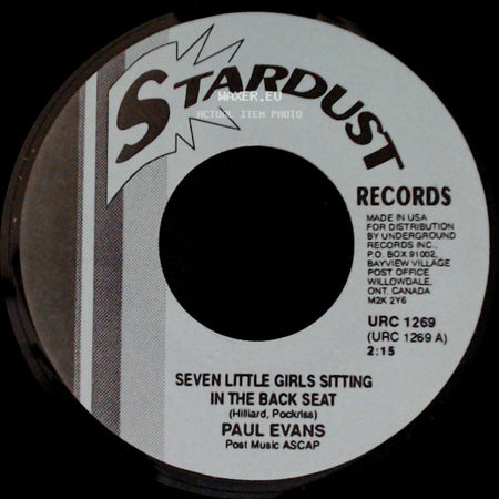 Paul Evans - Seven Little Girls Sitting In The Back Seat / Midnight Special side A