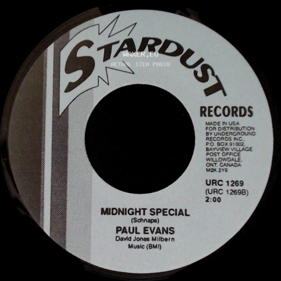 Paul Evans - Seven Little Girls Sitting In The Back Seat / Midnight Special side B
