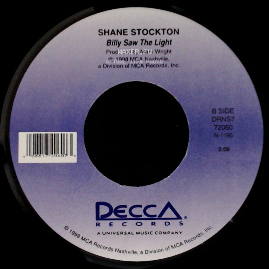 Shane Stockton - Gonna Have To Fall / Billy Saw The Light side B