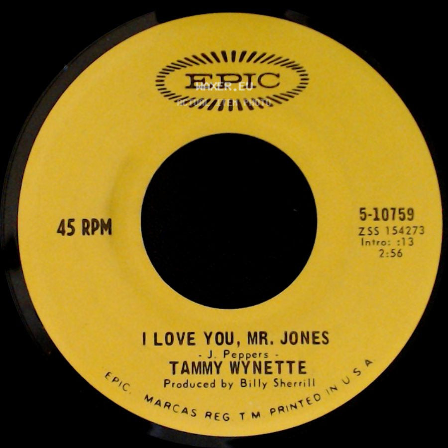 Tammy Wynette - I Love You, Mr. Jones / Good Lovin' (Makes It Right) side A