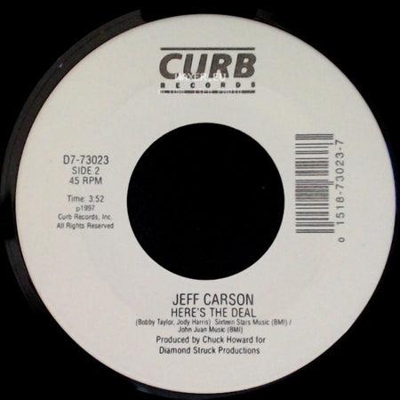 Jeff Carson - Butterfly Kisses / Here's The Deal side B