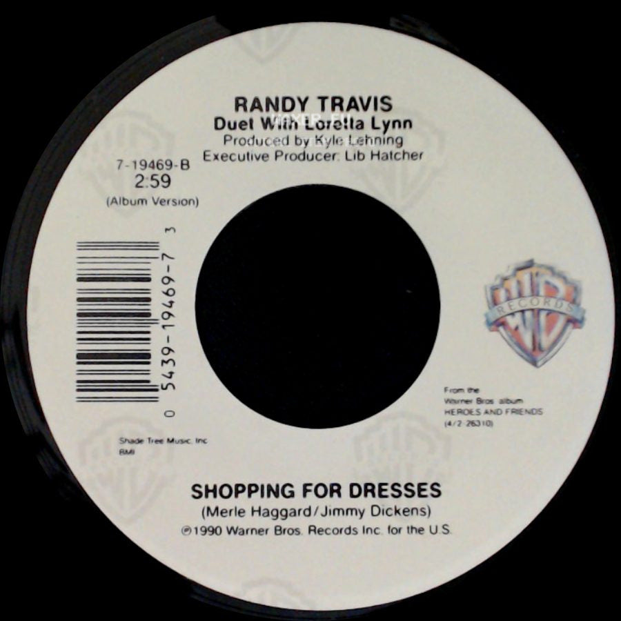 Randy Travis - Heroes And Friends / Shopping For Dresses side B