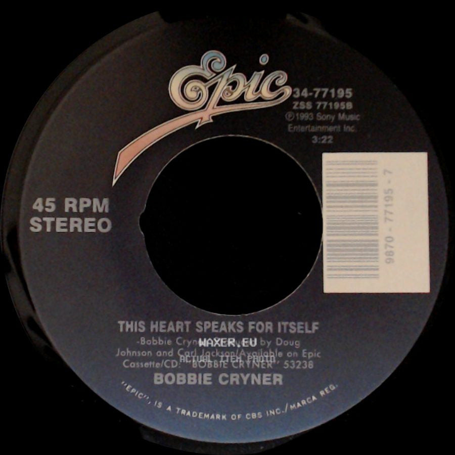 Bobbie Cryner - This Heart Speaks For Itself / He Feels Guilty side A