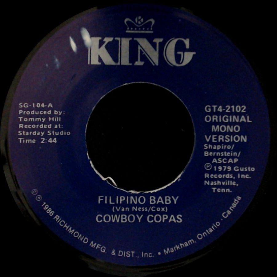 Cowboy Copas - Filipino Baby / Hillbilly Heaven side A