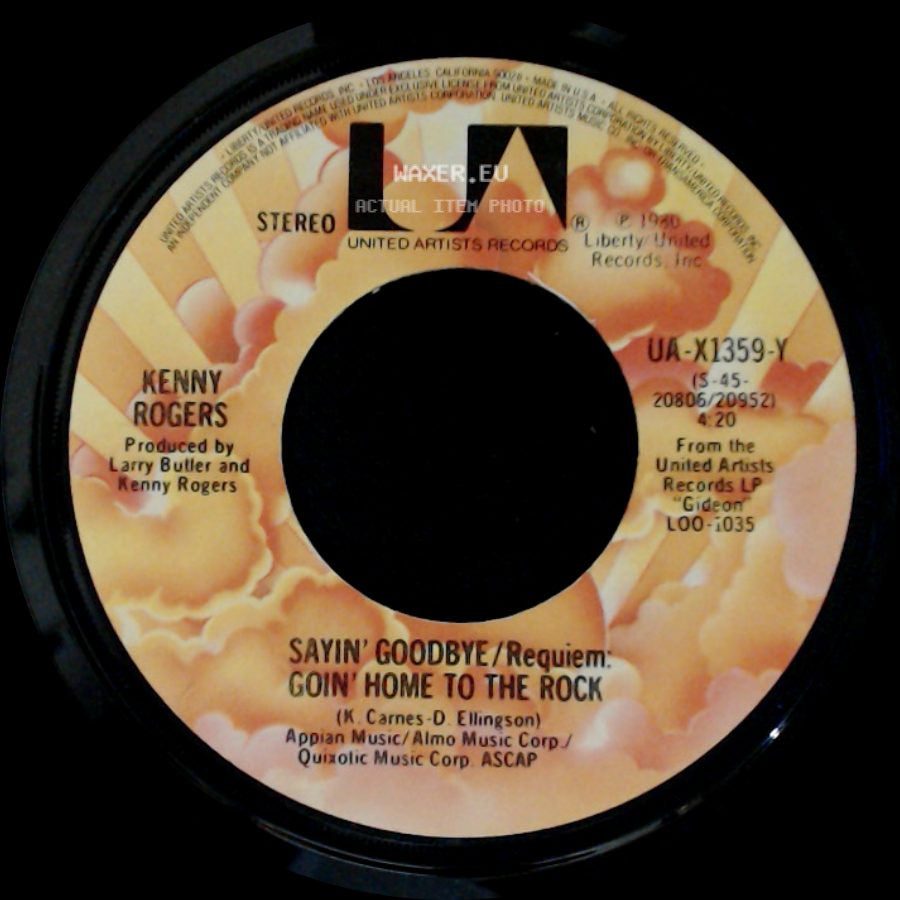 Kenny Rogers - Sayin' Goodbye / Requiem: Goin' Home To The Rock / Love The World Away side A