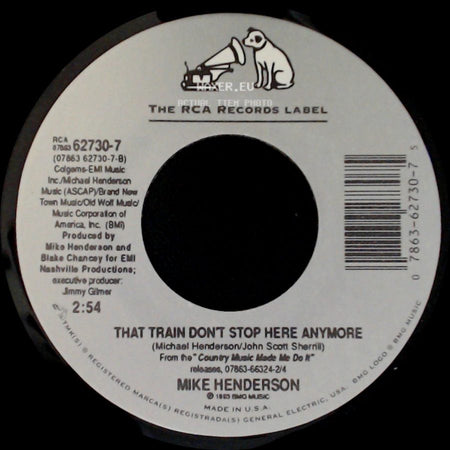 Mike Henderson - Hillbilly Jitters / That Train Dont Stop Here Anymore side B