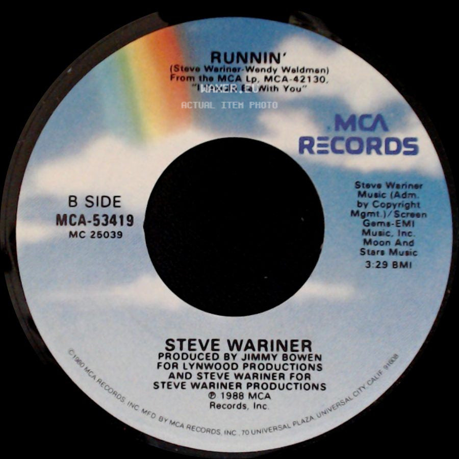 Steve Wariner - Hold On (A Little Longer) / Runnin' side B