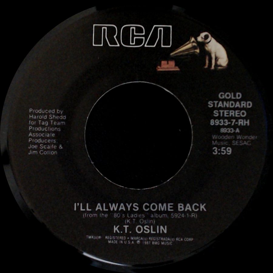 K.T. Oslin - Hold Me / I'll Always Come Back side B