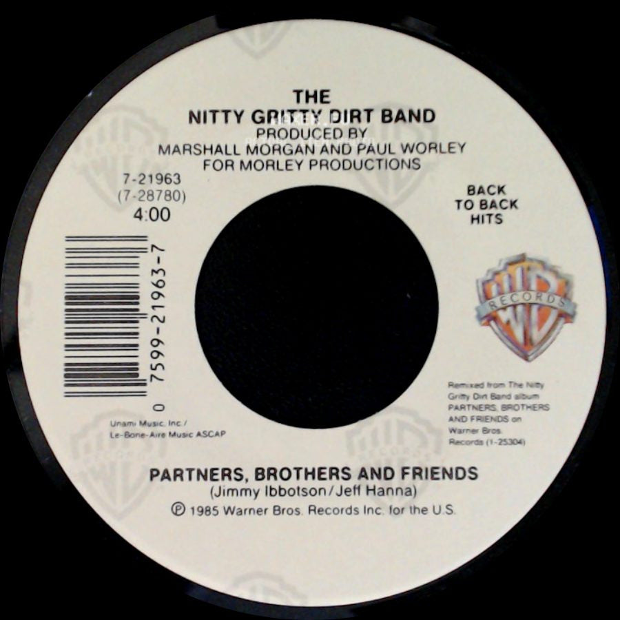 The Nitty Gritty Dirt Band - Home Again In My Heart / Partners, Brothers And Friends side B