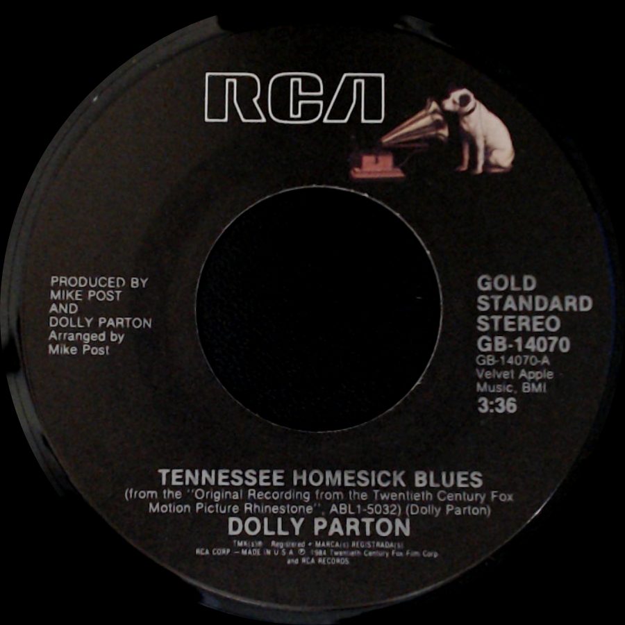 Dolly Parton - Hard Candy Christmas / Tennessee Homesick Blues side B
