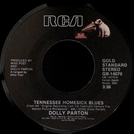 Dolly Parton - Hard Candy Christmas / Tennessee Homesick Blues side B