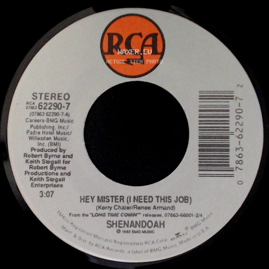 Shenandoah - There Ain't No Beverly Hills In Tennessee / Hey Mister (I Need This Job) side B