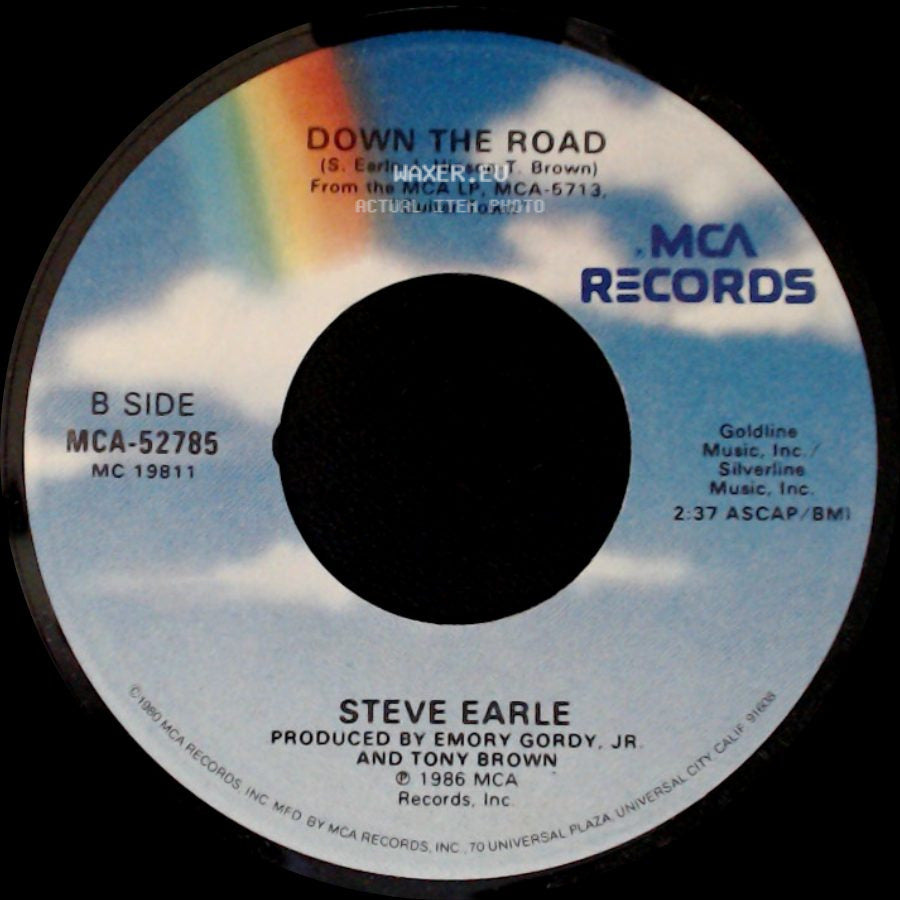 Steve Earle - Hillbilly Highway / Down The Road side B