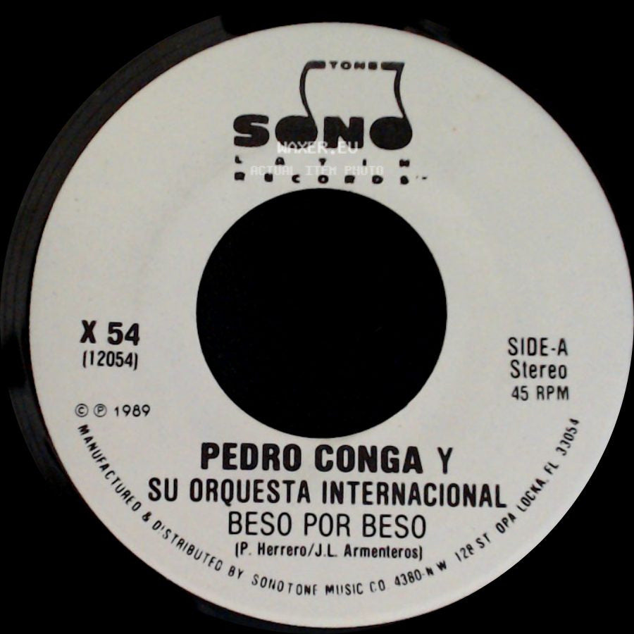 Pedro Conga Y Su Orquesta Internacional - Beso Por Beso / Beso Por Beso side A