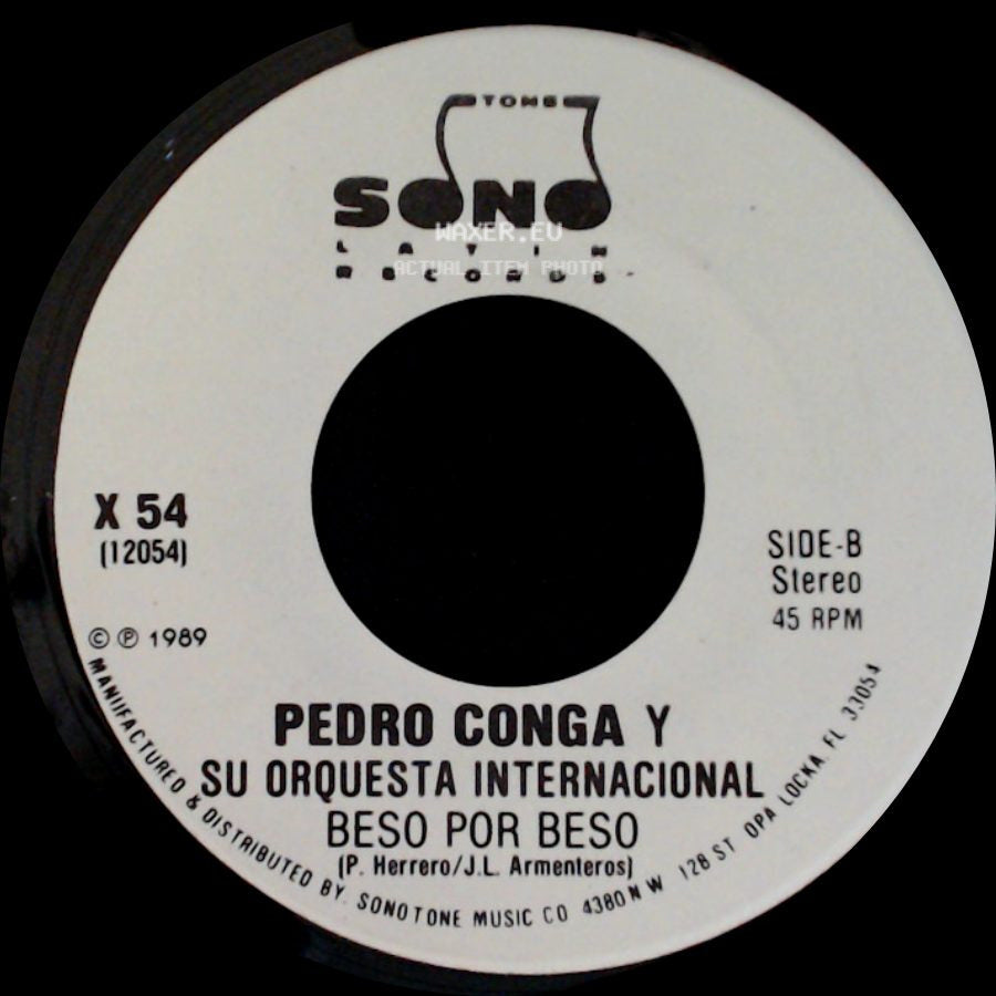 Pedro Conga Y Su Orquesta Internacional - Beso Por Beso / Beso Por Beso side B