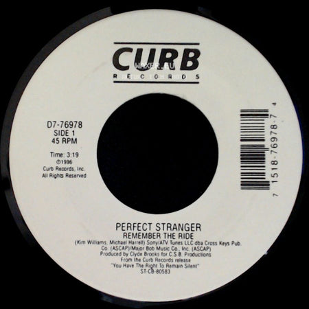 Perfect Stranger - Perfect Stranger Remember The Ride / Cut Me Off side A