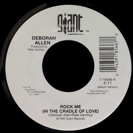 Deborah Allen - Rock Me (In The Cradle Of Love) / Natural Tears side A
