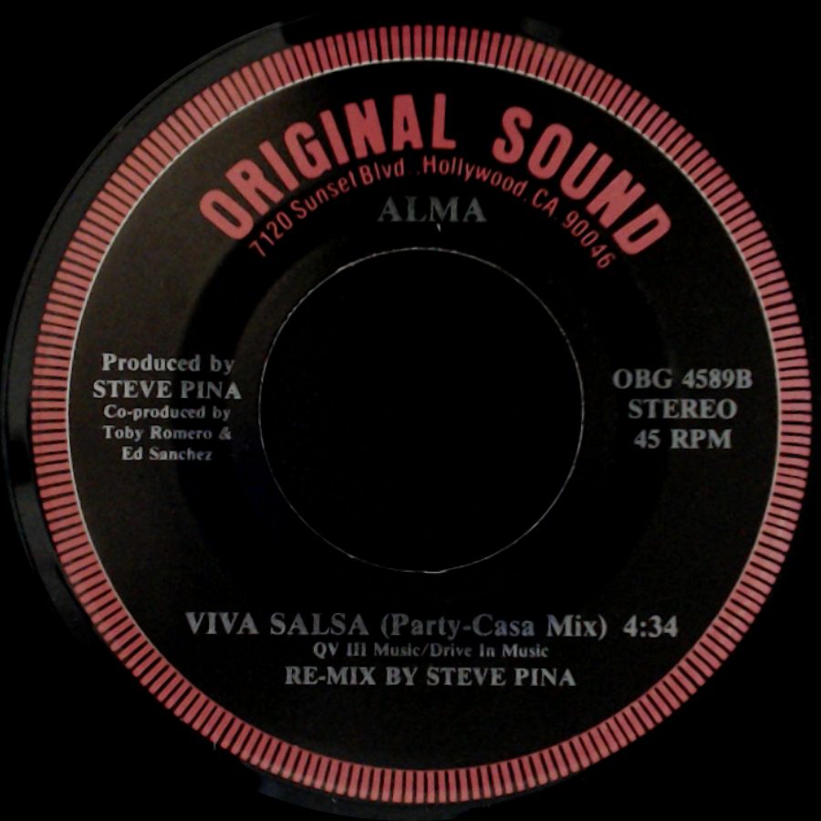 Alma - Viva Salsa (Main Mix) / Viva Salsa (Party-Casa Mix) side B