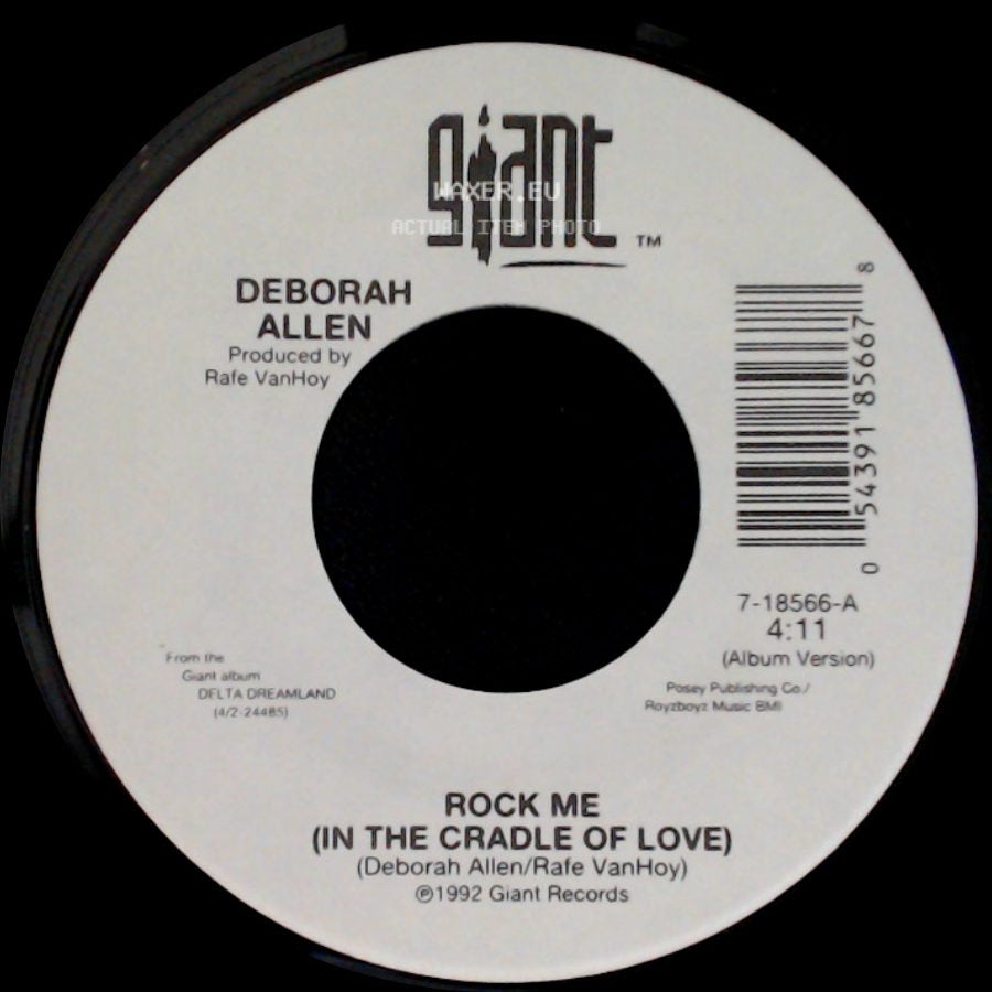 Deborah Allen - Rock Me (In The Cradle Of Love) / Natural Tears side A