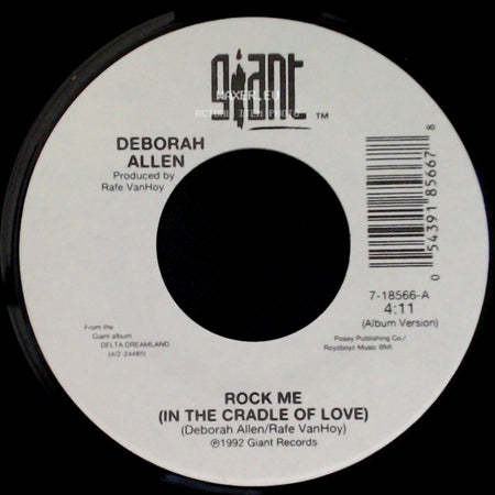 Deborah Allen - Rock Me (In The Cradle Of Love) / Natural Tears side A
