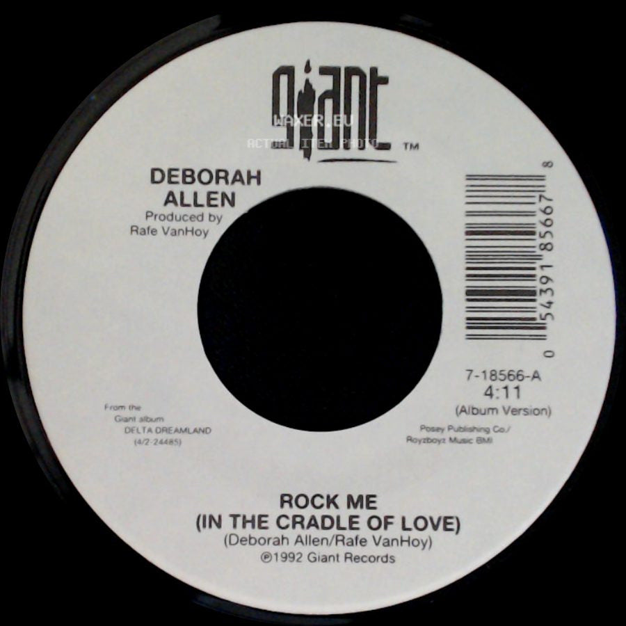 Deborah Allen - Rock Me (In The Cradle Of Love) / Natural Tears side A