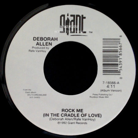 Deborah Allen - Rock Me (In The Cradle Of Love) / Natural Tears side A