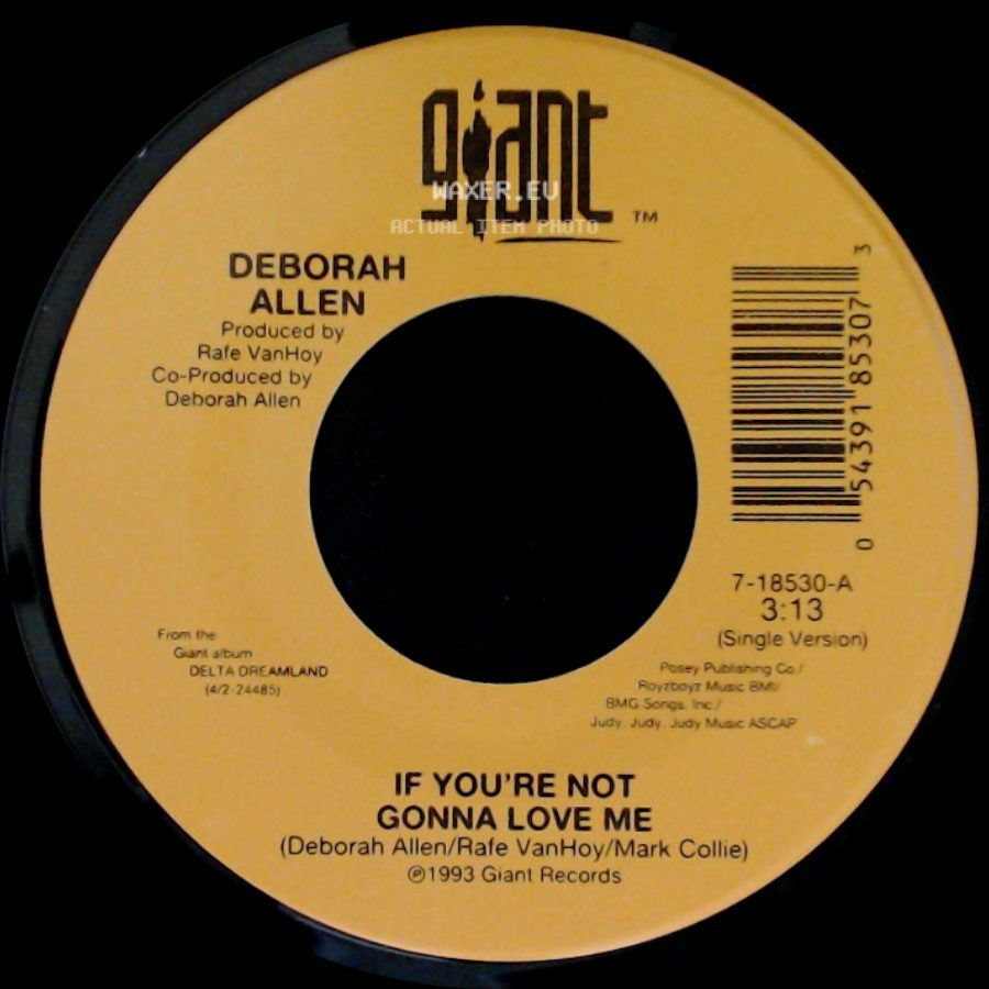 Deborah Allen - If You're Not Gonna Love Me / Long Time Lovin' You side A