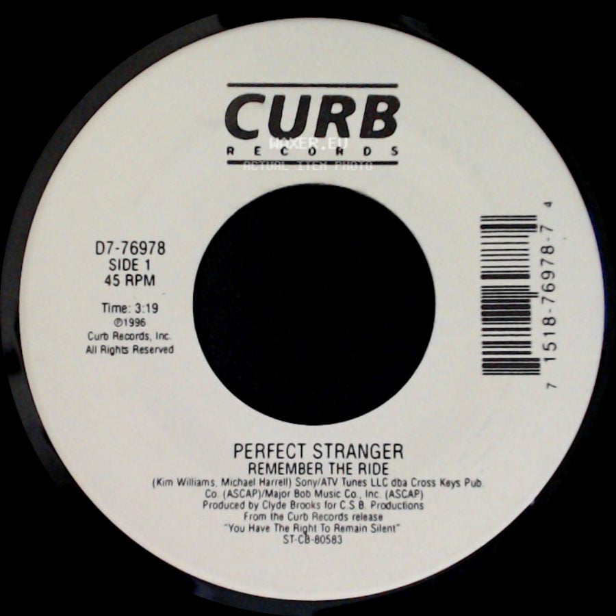 Perfect Stranger - Remember The Ride / Cut Me Off side A