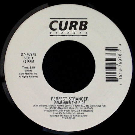 Perfect Stranger - Remember The Ride / Cut Me Off side A