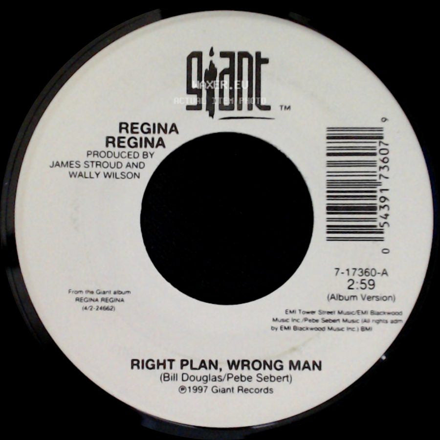 Regina / Regina Regina - Right Plan, Wrong Man / Border Town Road side A