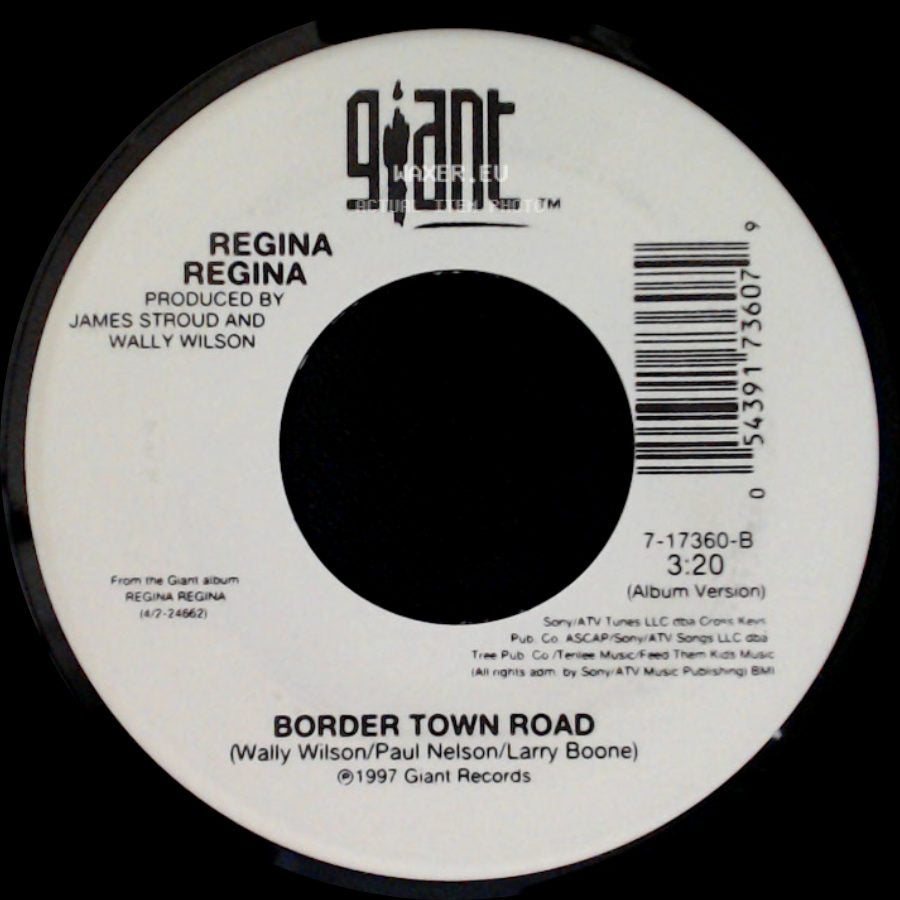 Regina / Regina Regina - Right Plan, Wrong Man / Border Town Road side B