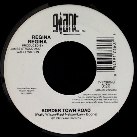 Regina / Regina Regina - Right Plan, Wrong Man / Border Town Road side B