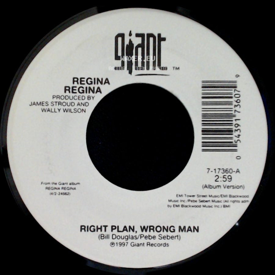 Right Plan, Wrong Man / Regina Regina - Unknown Title A / Border Town Road side A