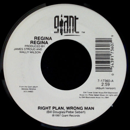 Right Plan, Wrong Man / Regina Regina - Unknown Title A / Border Town Road side A