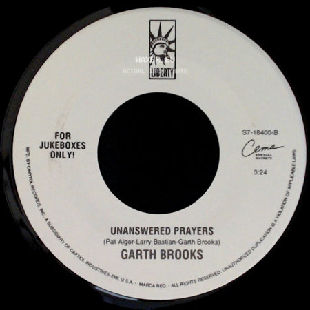 Garth Brooks - Two Of A Kind, Workin' On A Full House / Unanswered Prayers side B