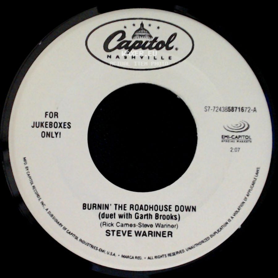 Steve Wariner - Burnin' The Roadhouse Down (Duet With Garth Brooks) / Road Trippin' side A
