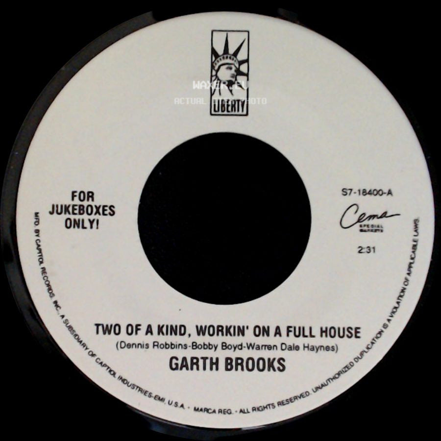 Garth Brooks - Two Of A Kind, Workin' On A Full House / Unanswered Prayers side A