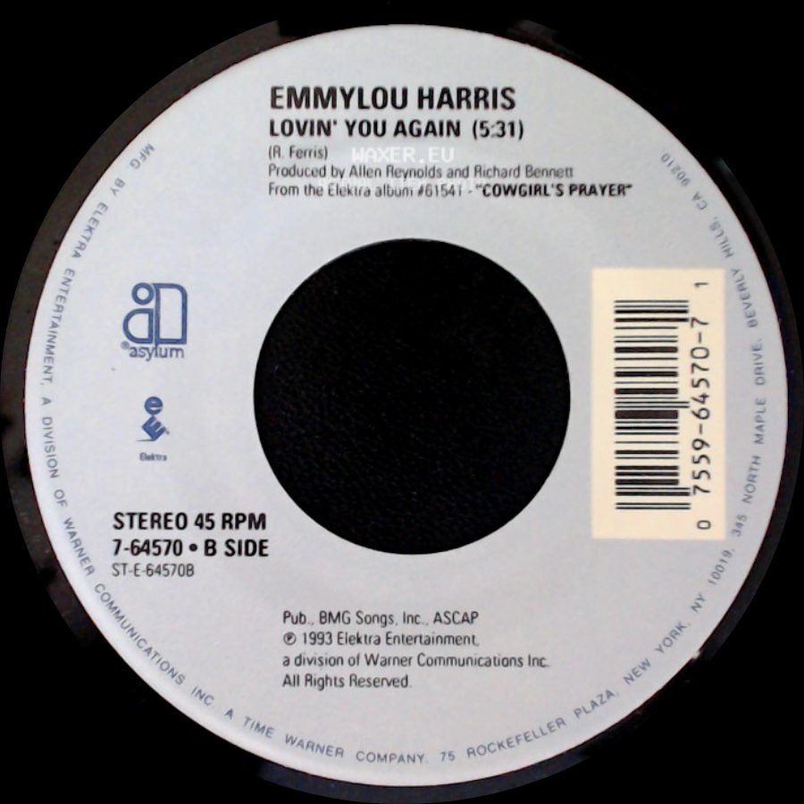 Emmylou Harris - Thanks To You / Lovin' You Again side B